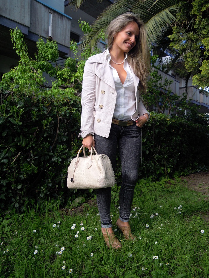 Furla & cream jacket