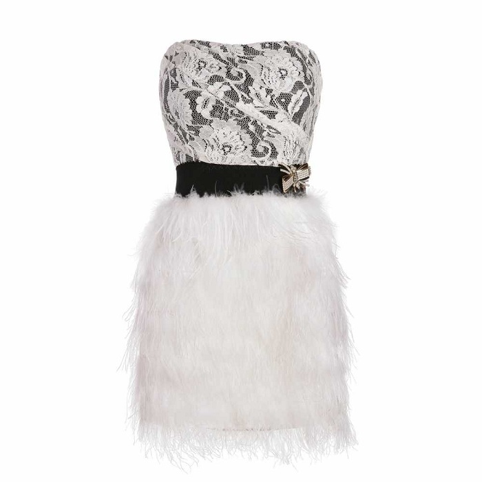 Abito con piume elisabetta franchi sale