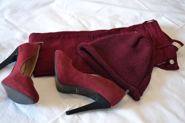 Zara heels and burgundy - It-girl by Eleonora Petrella