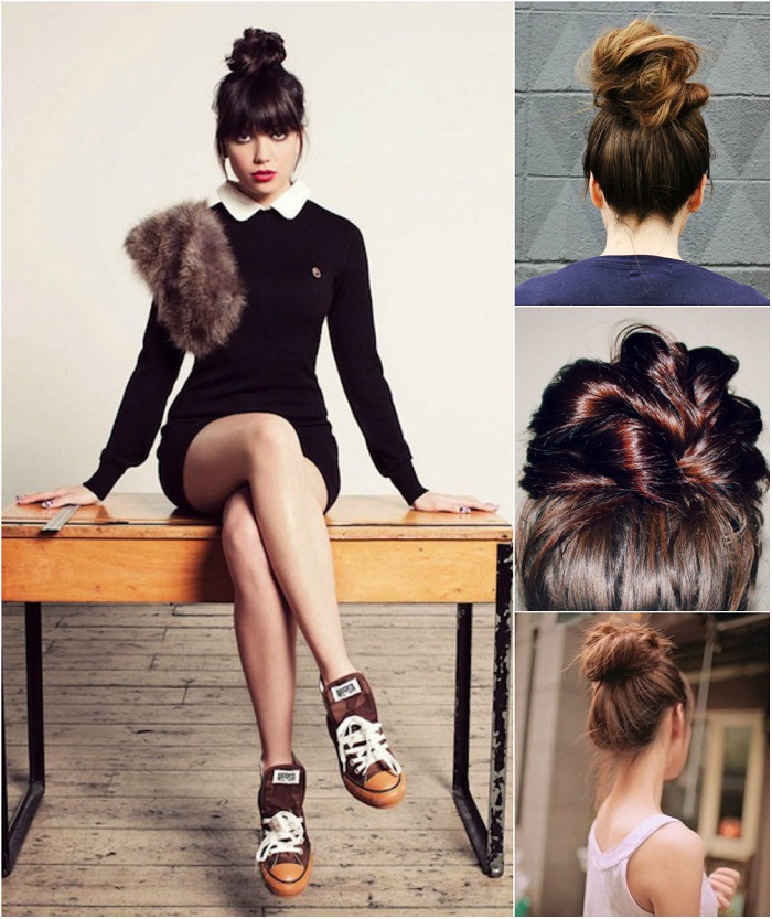 Sock bun and top knot - It-girl by Eleonora Petrella