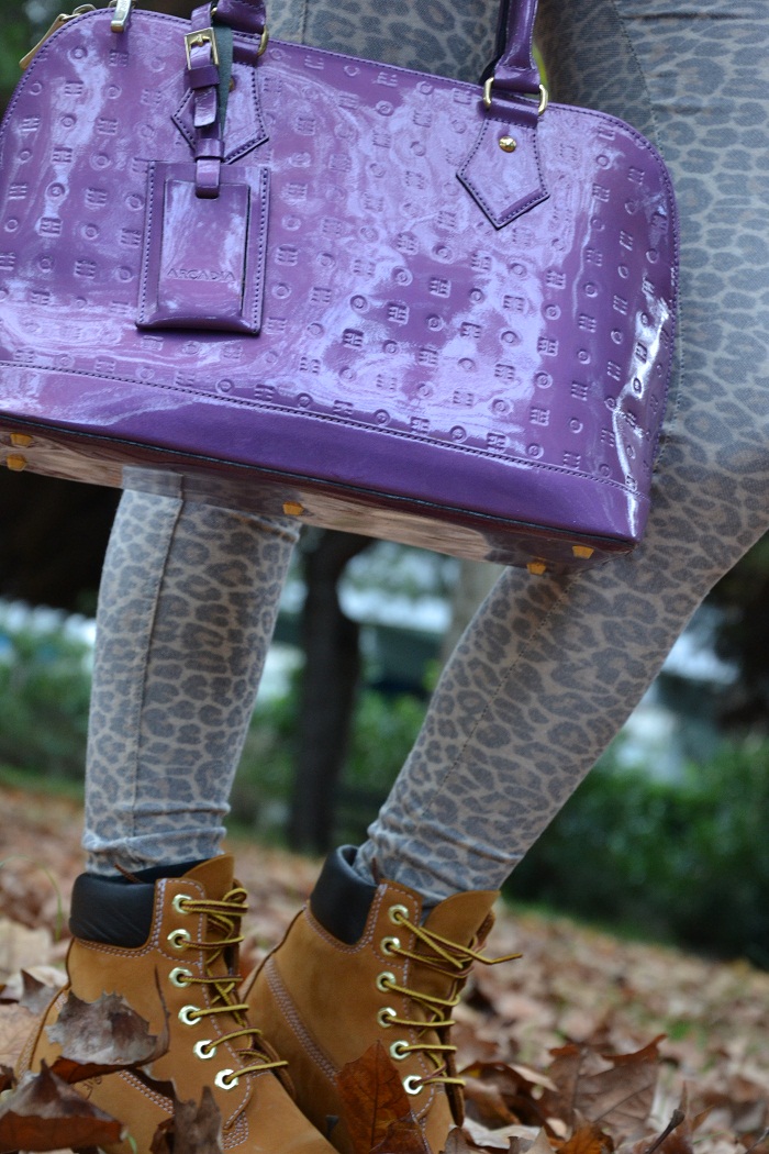 timberland boots and leopard leggins - It-Girl by Eleonora Petrella