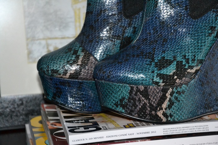 Asos python ankle boots and clutch - It-girl by Eleonora Petrella