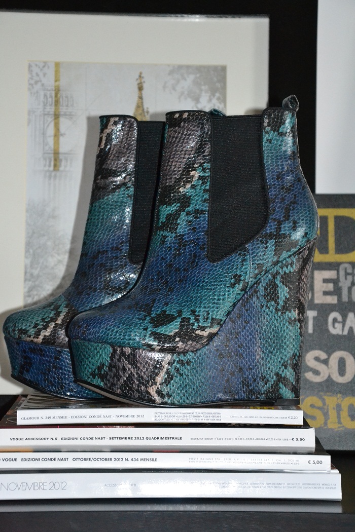 Asos python ankle boots and clutch - It-girl by Eleonora Petrella