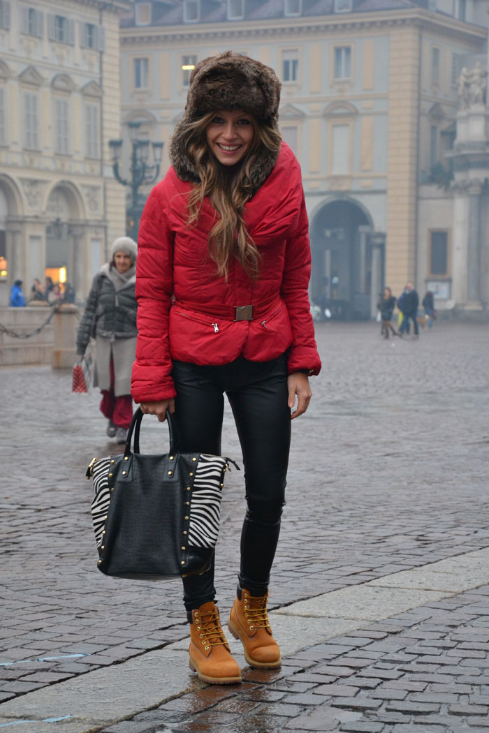 Pinko jacket and Timberland boots - It-girl by Eleonora Petrella