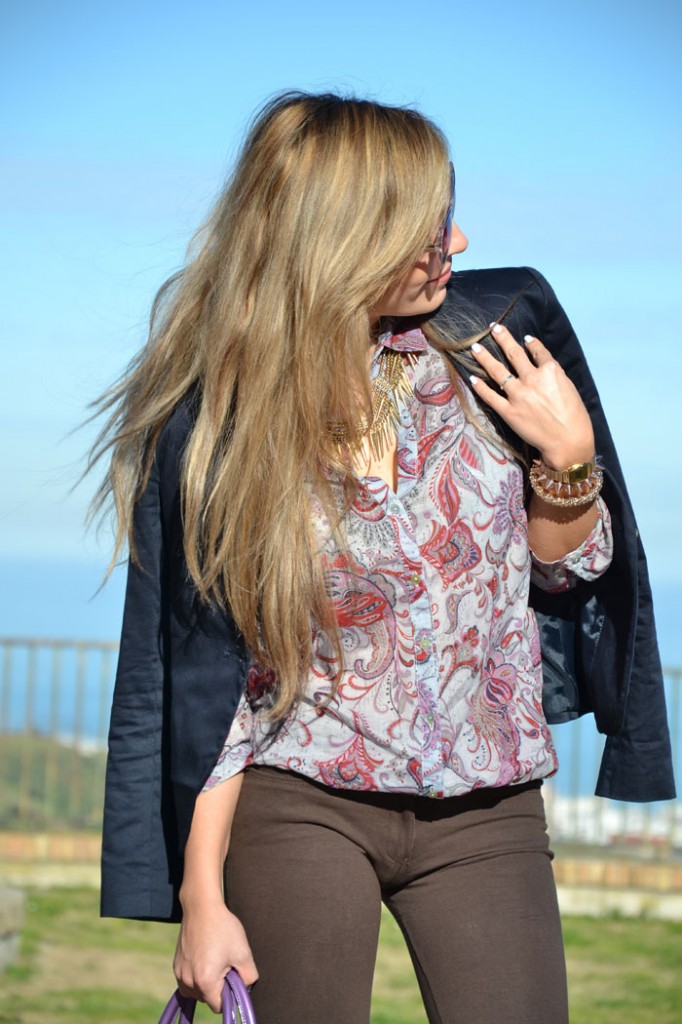 Paisley lilac shirt