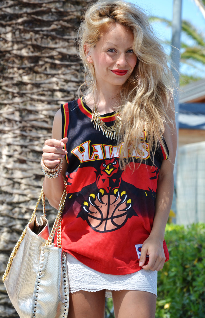 Team basketball t-shirts summer trends 2013 – outfit fashion blogger It-Girl by Eleonora Petrella