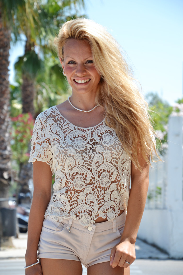 Crochet top summer trend 2013 outfit fashion blogger, Etro bags, Zara pumps – It-Girl by Eleonora Petrella