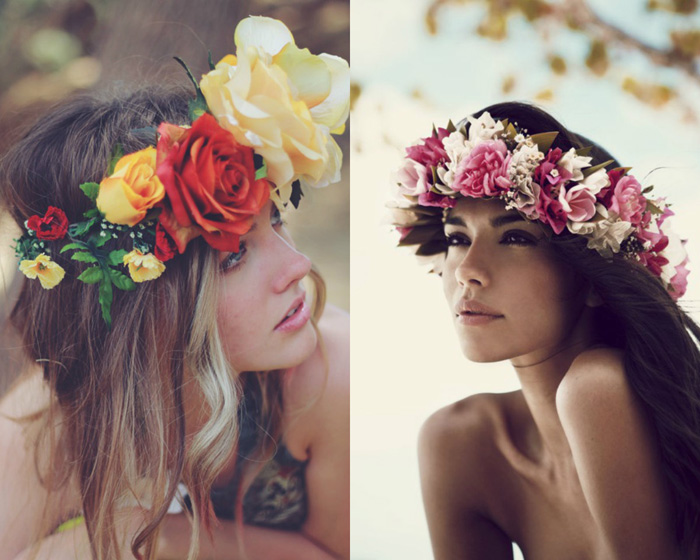 Lana Del Rey inspired flower crown floral headband summer 2013 trend – fashion blogger It-Girl by Eleonora Petrella