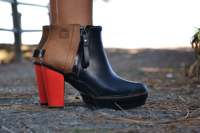 Sorel rain boots Medina outfit fashion blogger - Zara check scarf - It-Girl by Eleonora Petrella