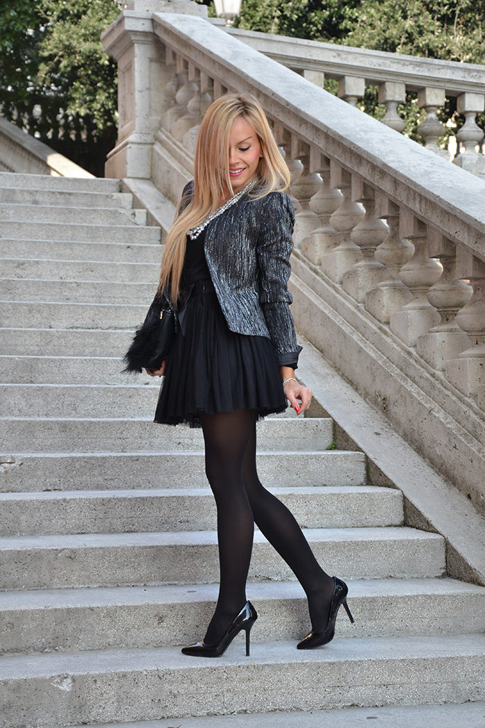 Elegant and chic outfit fall 2014 , tutu tulle skirt, gonna da ballerina - italian fashion blogger It-Girl by Eleonora Petrella