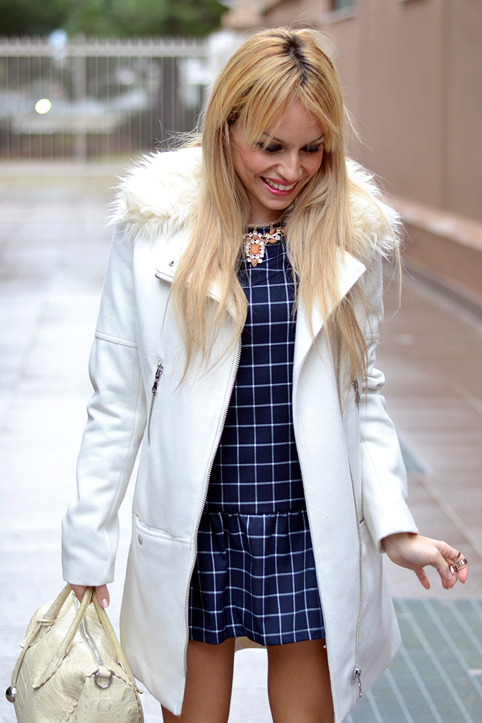 Romwe dress, H&M jackets and coats, Furla bauletto borse Candy bag, Zara heels – outfit elegant chic Italian fashion blogger It-Girl by Eleonora Petrella