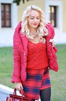 plaid skirt, asymmetric skirt, blackfive Italia spedizioni opinioni affidabile, giubbotto Pinko, giacca Pinko - outfit italian fashion blogger It-Girl by Eleonora Petrella