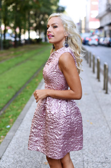 Giovanna Nicolai abiti cerimonie, Giovanna Nicolai vestiti, how to wear a pink dress, come indossare un vestito rosa, cosa abbinare ad un vestito rosa, Sergio Levantesi shoes scarpe - outfit fashion blogger It-Girl by Eleonora Petrella