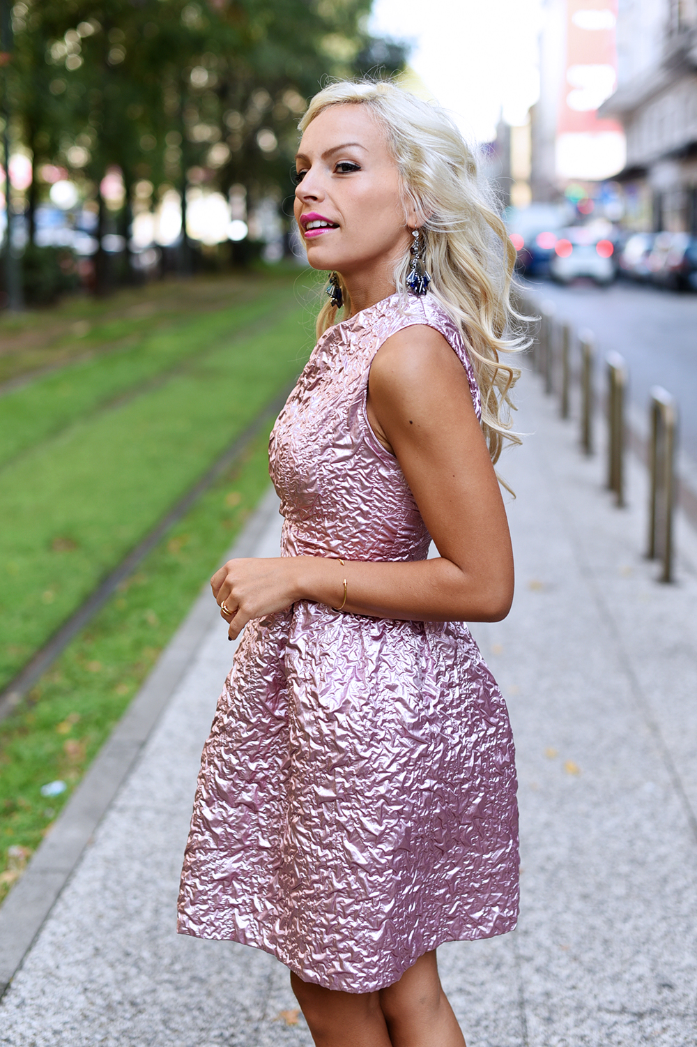 Giovanna Nicolai abiti cerimonie, Giovanna Nicolai vestiti, how to wear a pink dress, come indossare un vestito rosa, cosa abbinare ad un vestito rosa, Sergio Levantesi shoes scarpe - outfit fashion blogger It-Girl by Eleonora Petrella