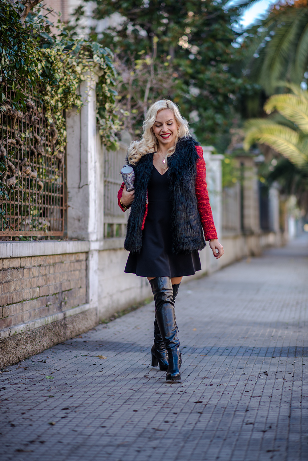 Elvio zanon stivali sopra ginocchio - fashion blog Eleonora Petrella
