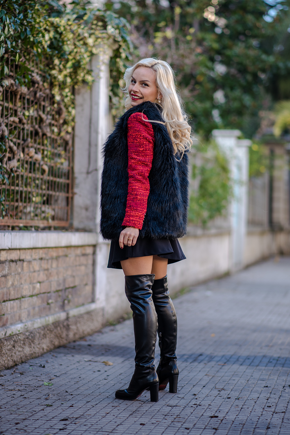 Elvio zanon stivali sopra ginocchio - fashion blog Eleonora Petrella