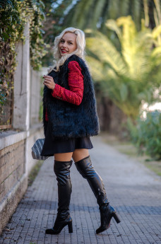 Elvio zanon stivali sopra ginocchio - fashion blog Eleonora Petrella